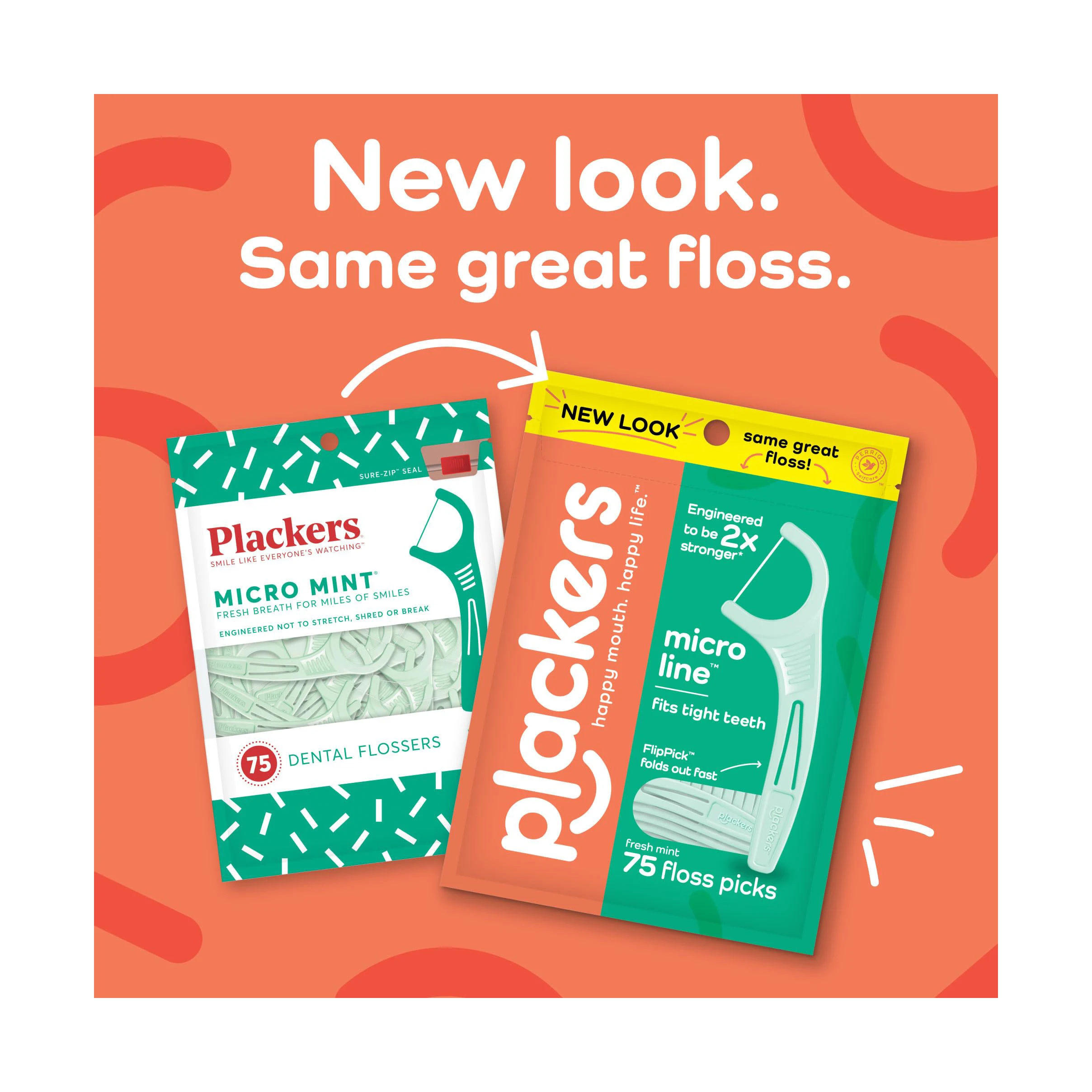 Hot Sale 200 Count Plackers Micro Line Dental Floss Picks