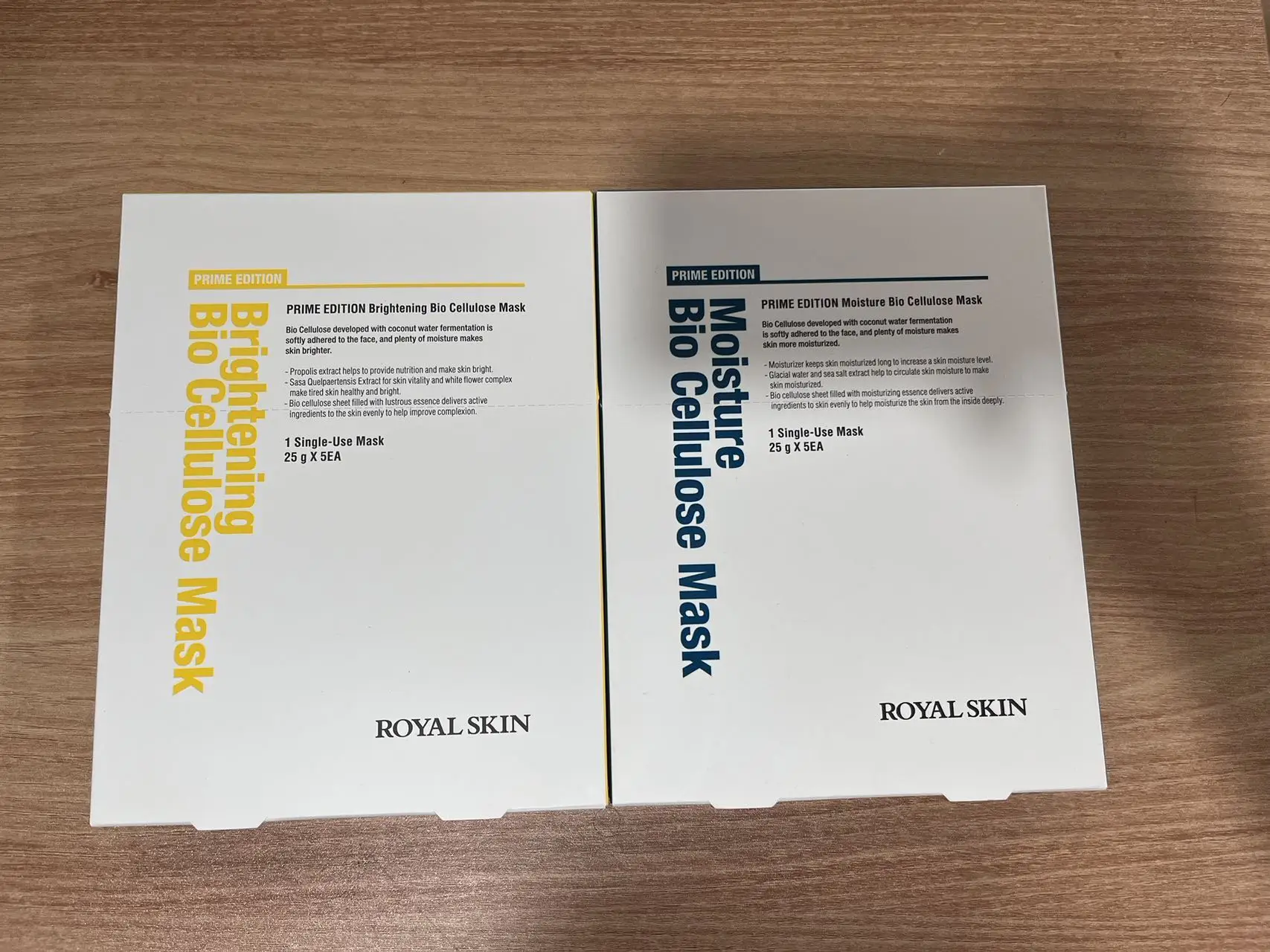 ROYAL SKIN PRIME EDITION Brightening Bio Cellulose Mask Korean Skin Care Products Facial Mask