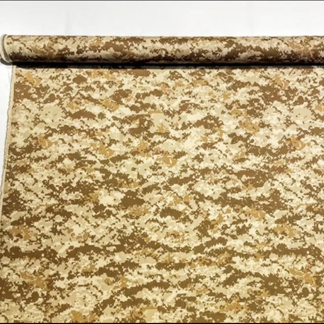 Factory Custom Desert Digital Camo Woven Craft PolyCotton TC ribstop Anti-tear Print Pattern Camouflage Uniform Fabric