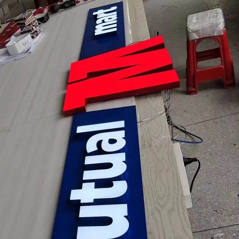 Erybaysign Customize Acrylic Facelit and Backlit Storefront Logo Billboard