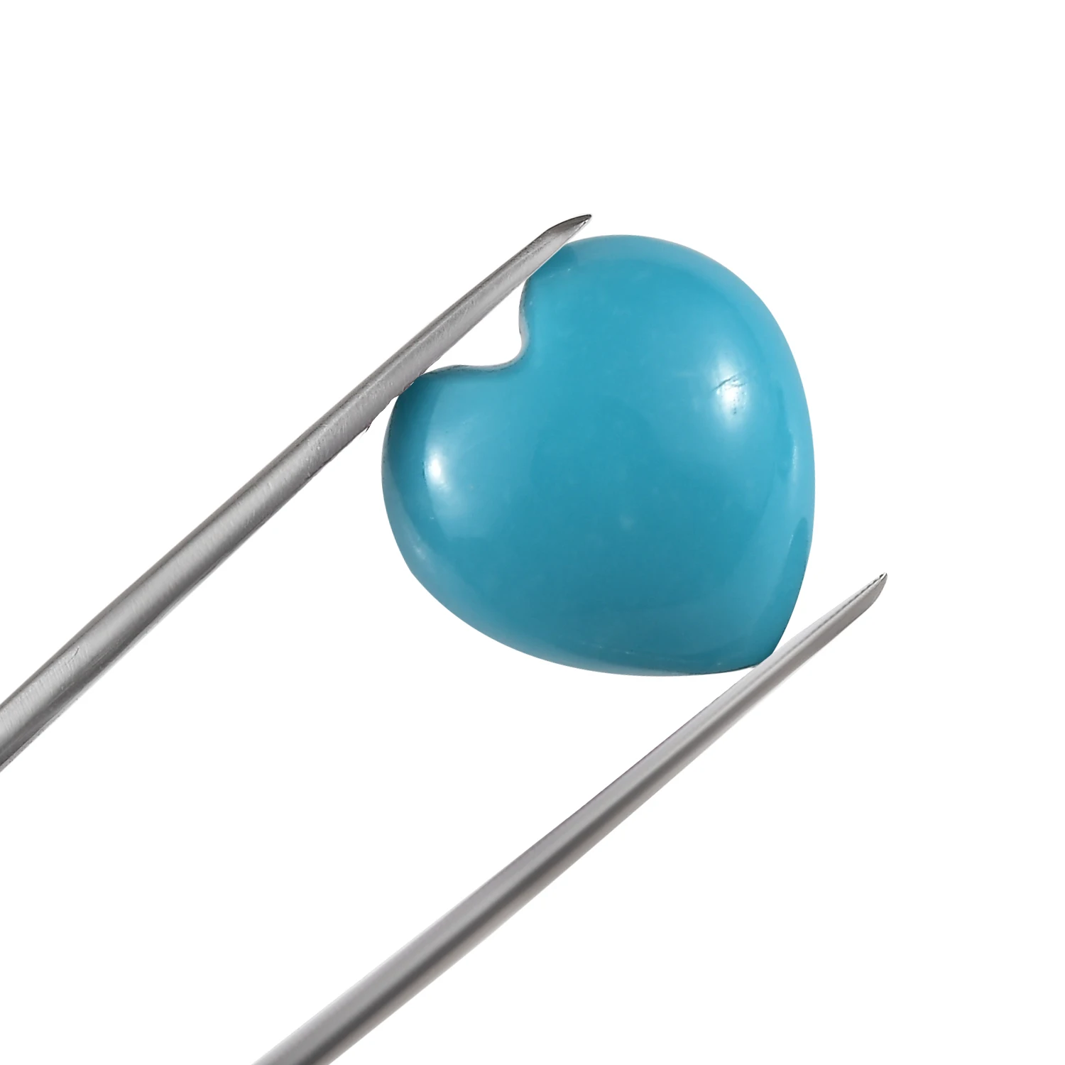 Natural Sleeping Beauty Turquoise 5mm Smooth Heart Shape Cab Arizona Turquoise Cabochon Loose Gemstone at Wholesale Price