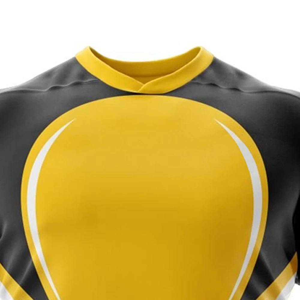 Wholesale 2024 OEM New Design  Custom Made Breathable Material 100% Polyester Rugby Uniform 2024 New Design Rugby Uniform