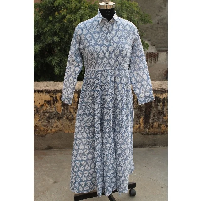 New Arrival Tunic Top Long Dress Ethnic Cotton Long Kurti For Women