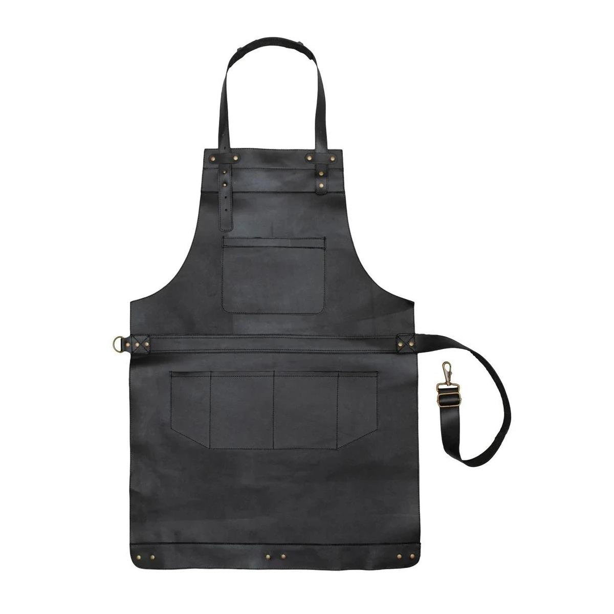 Wholesale Custom Design High Quality OEM Genuine Leather Apron Working Leather Aprons
