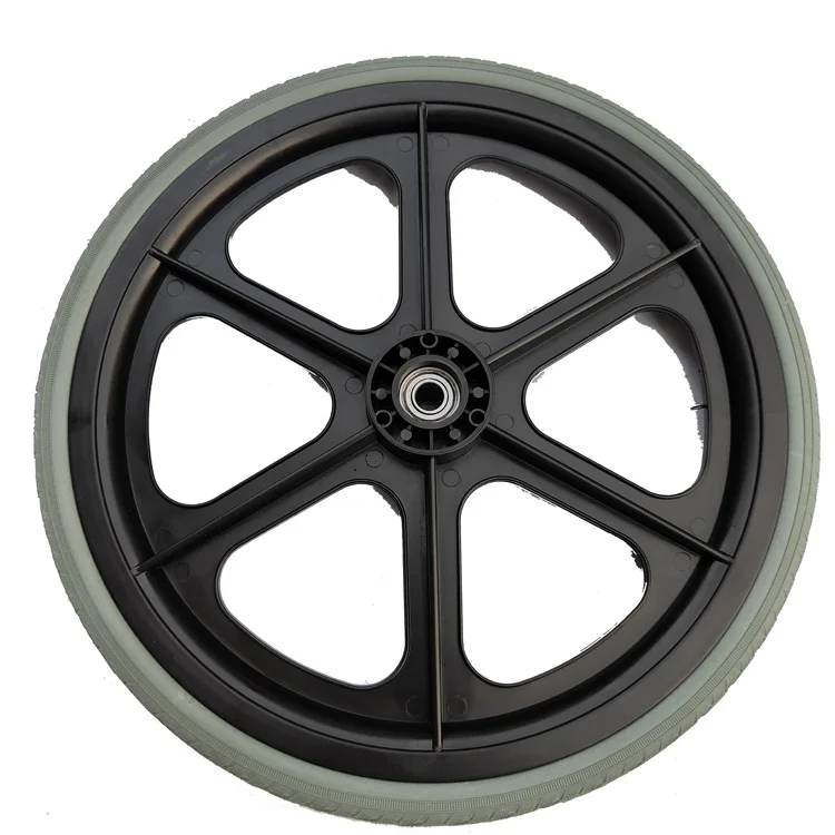 Wholesale best quality 16' 20' 24' PU Tires for Wheelchair wheels PU solid wheel
