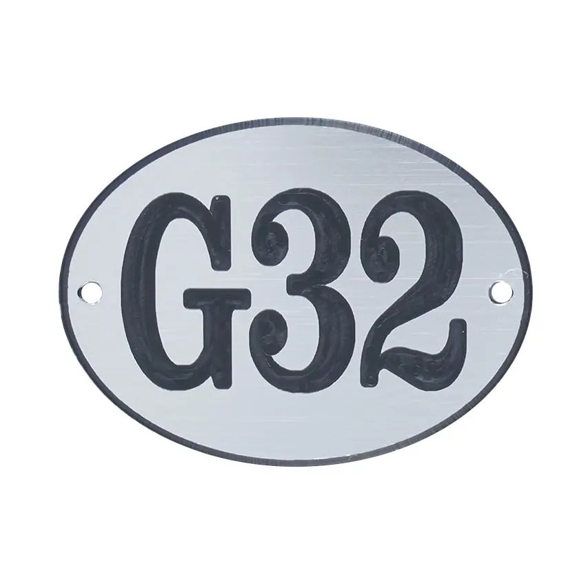 custom metal hotel room number adhesive plate table number sticker locker number tag