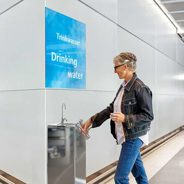 2-Way Water Supply stainless steel water fountain