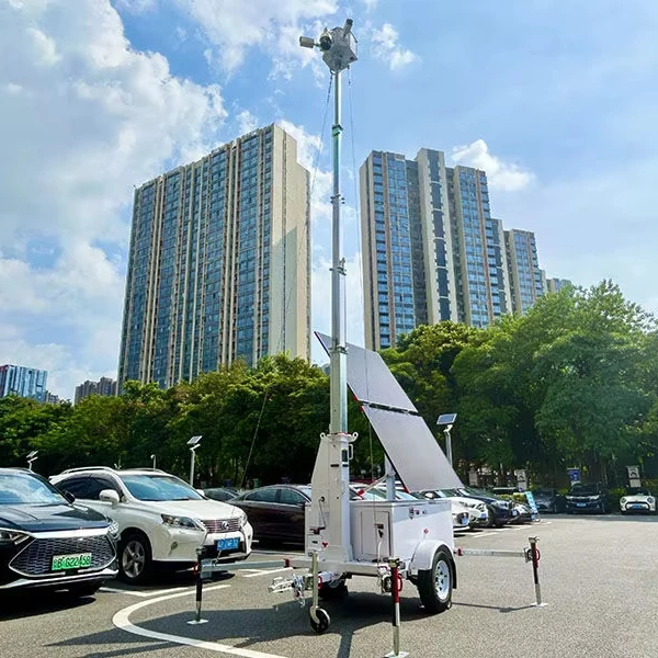 BIGLUX мобильные прицепы CCTV на солнечных батареях трейлеры для наблюдения портативный строительный автостоянка мониторинг событий hisolo