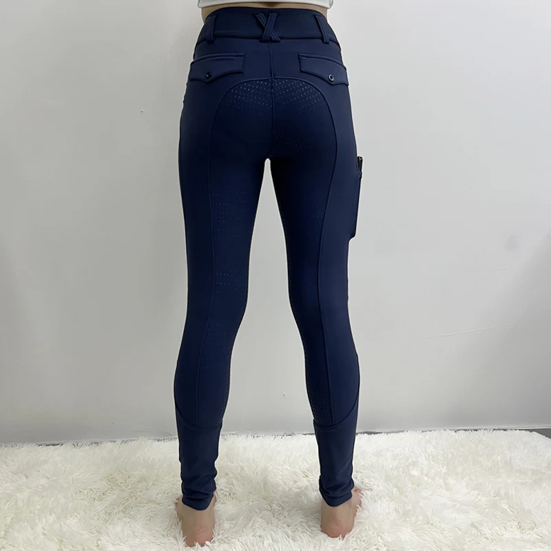 Full Seat Breeches Women Zipper Riding Tights Feamles Equestrian Jodhpurs Sportswear