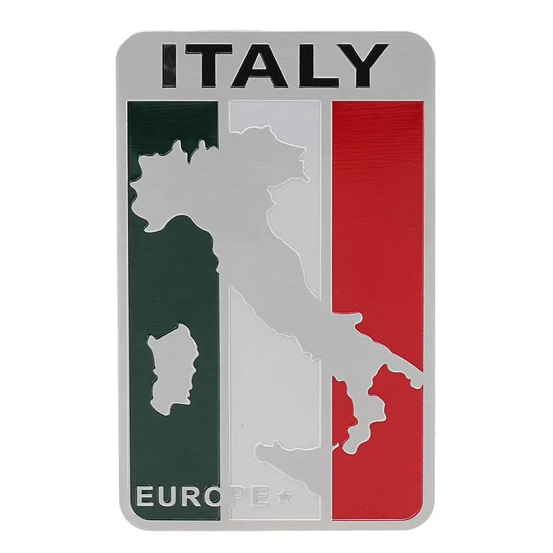 Wholesale custom design country flag decor car aluminum badge sticker