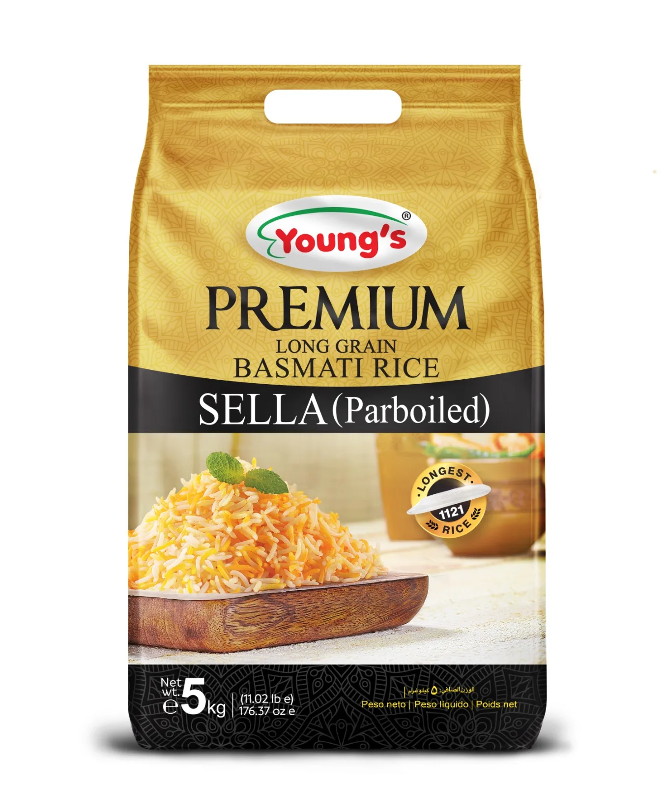 1121 Extra Long Grain Steam Basmati Rice  Good Price Export Purchase High Protein Customize White Rice Export Quality