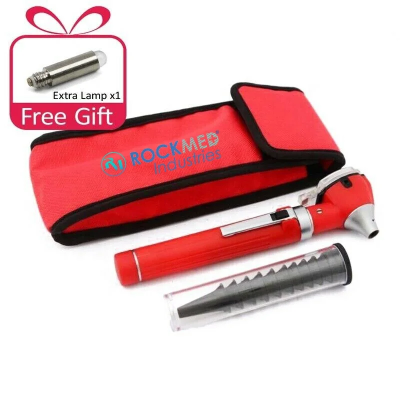 Medical Otoscope Diagnostic Kit Home Adult Kid Ear Care Cleaner Check Examination Endoscope Speculum 3X Magnifying Lens Lamp