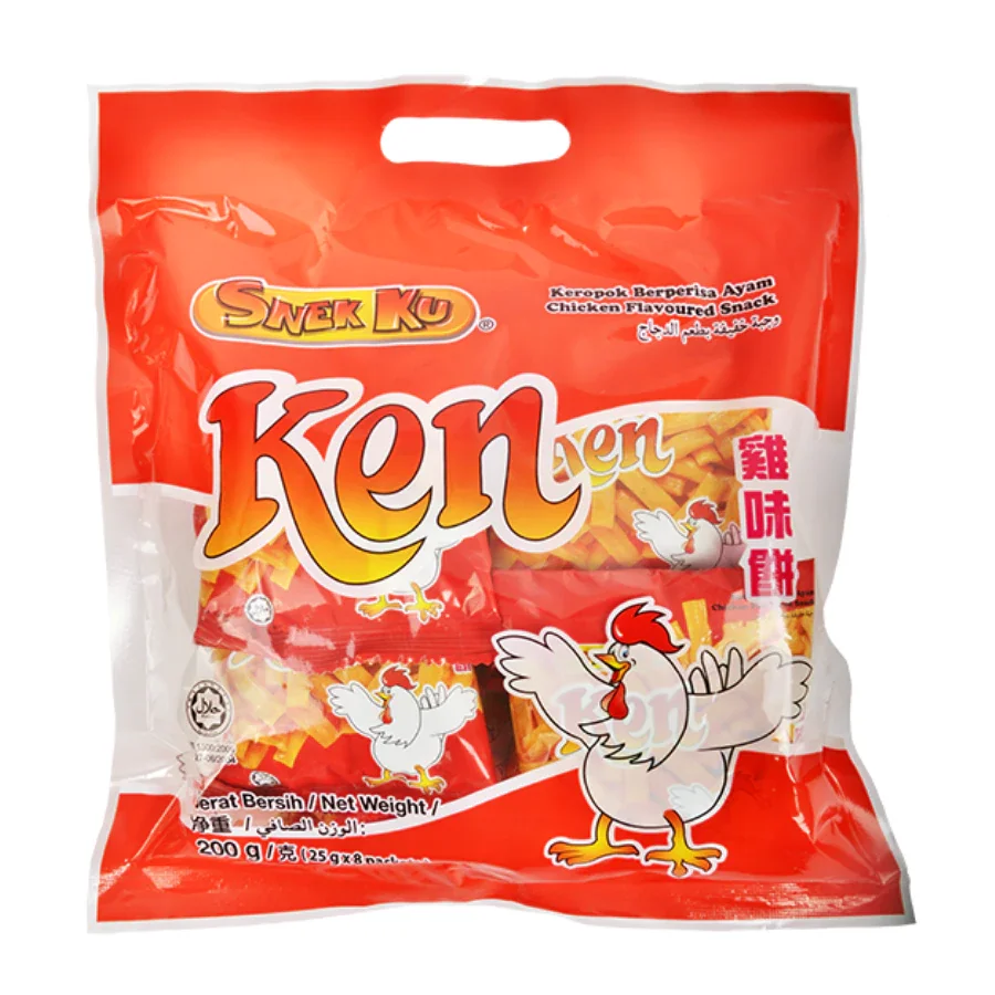 Hot Sale Snek Ku Flavoured Assorted Snacks (Tam-Tam / Mi-Mi / Ken-Ken / Pick Fine) Prawn Chicken Snacks Individual Pack
