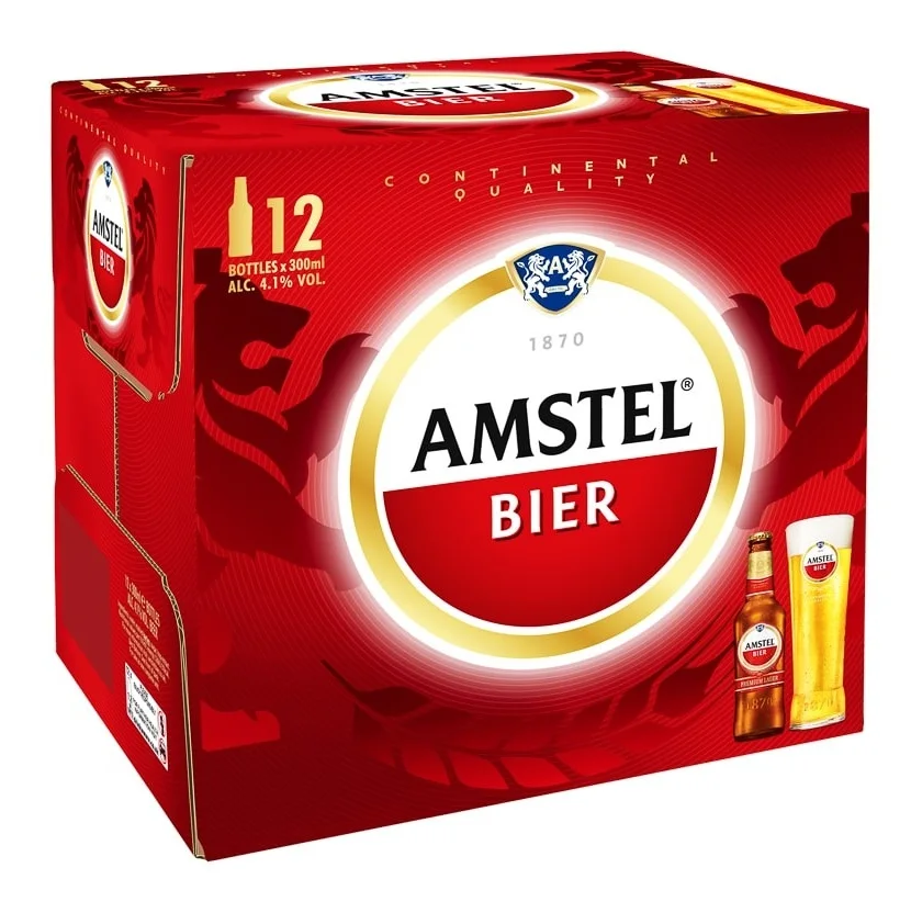 Бутылка для пива Amstel Bier Lager 24x440 мл/бутылки 12x300 мл оптовые
