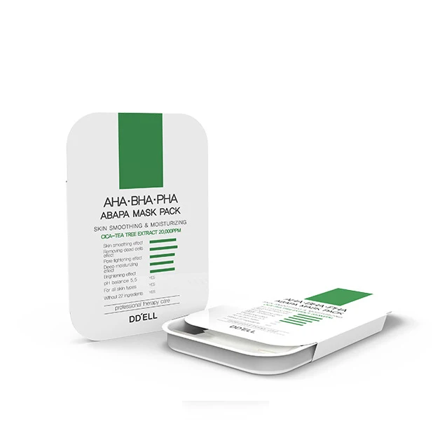 AHA-BHA-PHA ABAPA MASK PACK Korean made Vegan MASK SHEET SKIN SMOOTHING&MOISTURIZING Wholesales Customizing korea cosmetics
