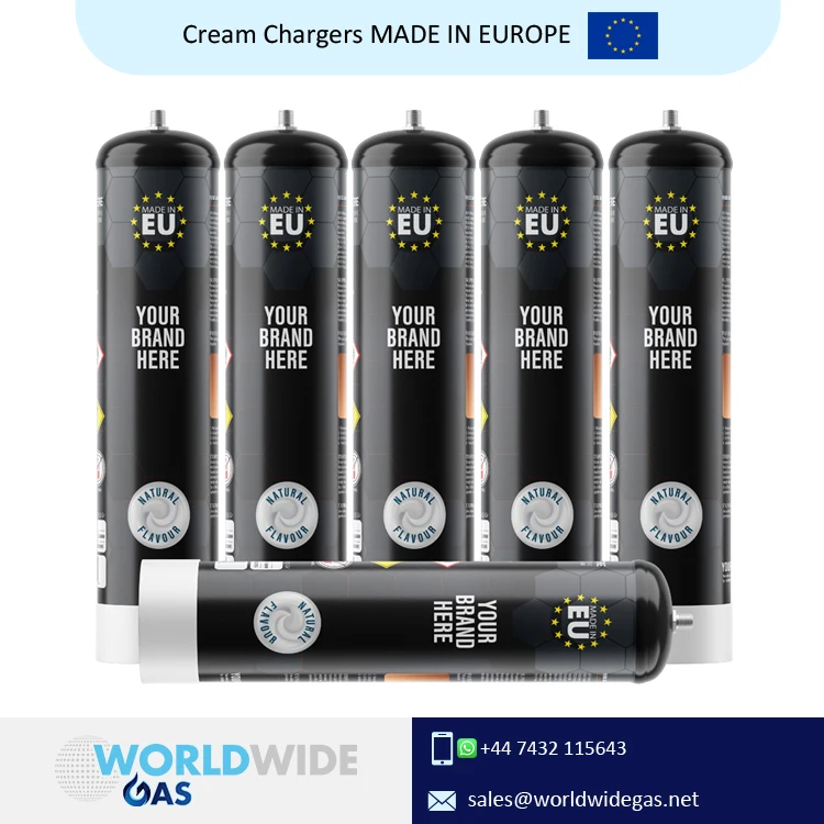 Biggest Dealer of Pina Colada Flavor Made in EU 580g Steel Cylinder Whipper Whipped Cream Chargers in Size 0.95L or 580G