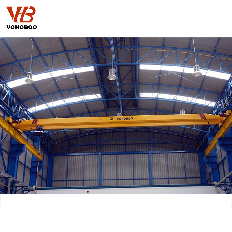 European Type EOT 1T 2T 3T 5T 10T 12.5T 16T 20T Single Girder Double Girder Overhead Crane with Electric Hoist