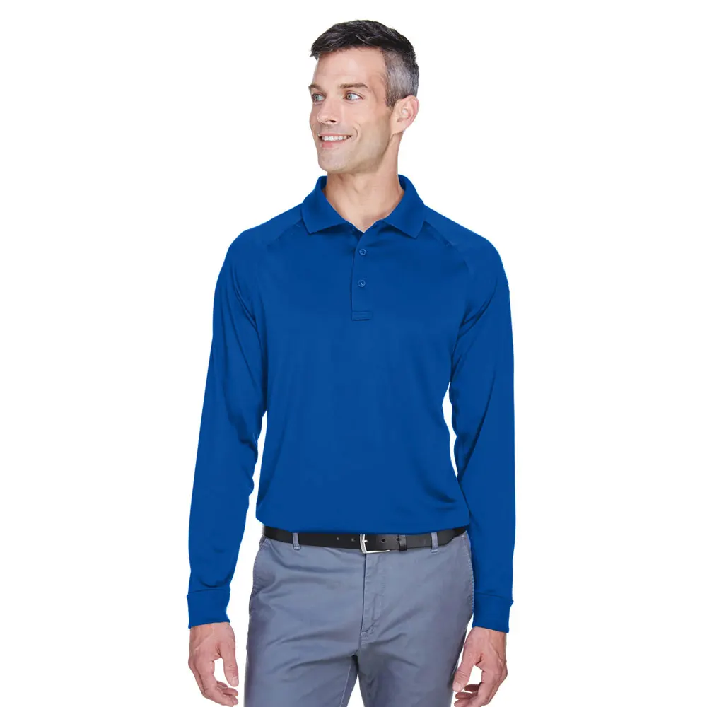 Spring autumn long sleeve V-neck button mens casual shirt polo shirt