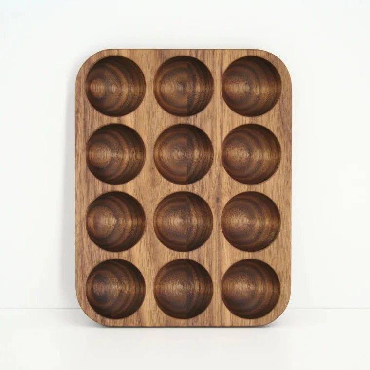 Hot New Handmade Solid Wood Egg Tray from Viet Nam for Kitchen Storage Organizer Display and Accessories