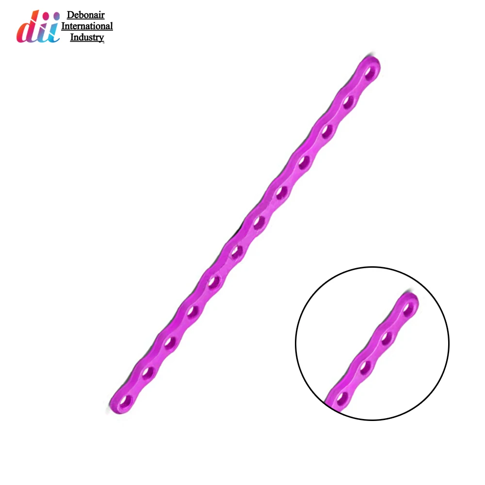 Изготовленные на заказ титановые мини-пластины для фрагментной фиксации 2 7 мм прямые низкопрофильные ортопедической хирургии и реконструкции костей CE