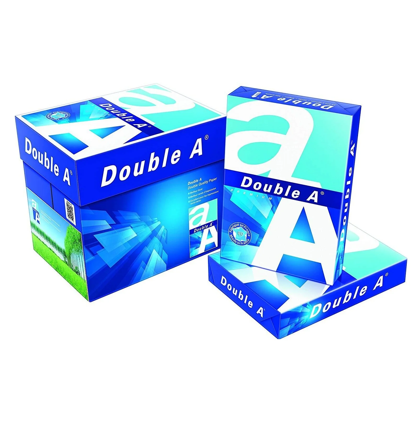 Original Double A A4 Size Paper 80g  - 5 Reams Box Wholesale A4 Papers Supplier
