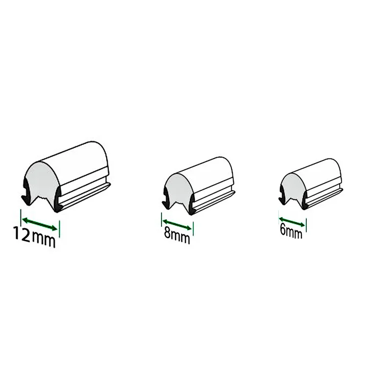 6mm 8mm 12mm DC12V Separate neon tube & S type 120led/m strip light