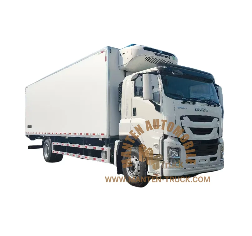 Made-in-China Freezer food transport vehicle eutectic refrigerated truck 12 v compressor freezer truck for sale