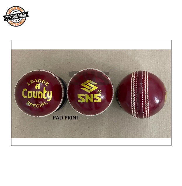 Top Quality Hot Selling 5 Ply Thread Seam Machine Moulded Cork Core Hand Stitched Alum Tanned Leather Cricket Balls from India