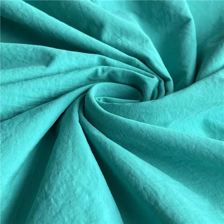 Quick dry full dull 228T 320D nylon crinkle taslon taslan fabric for outdoor