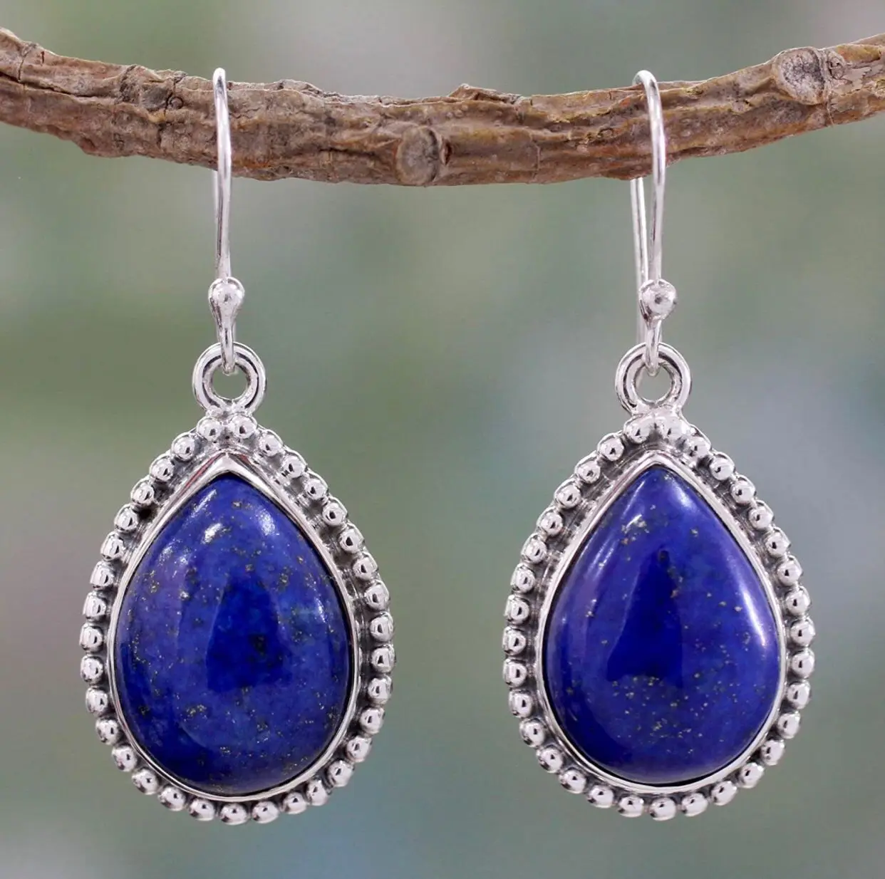 Premium Quality Lapis Lazuli Earing Jewelry Set Lapis Lazuli Jewelry Earing Pair Sterling Silver jewelry