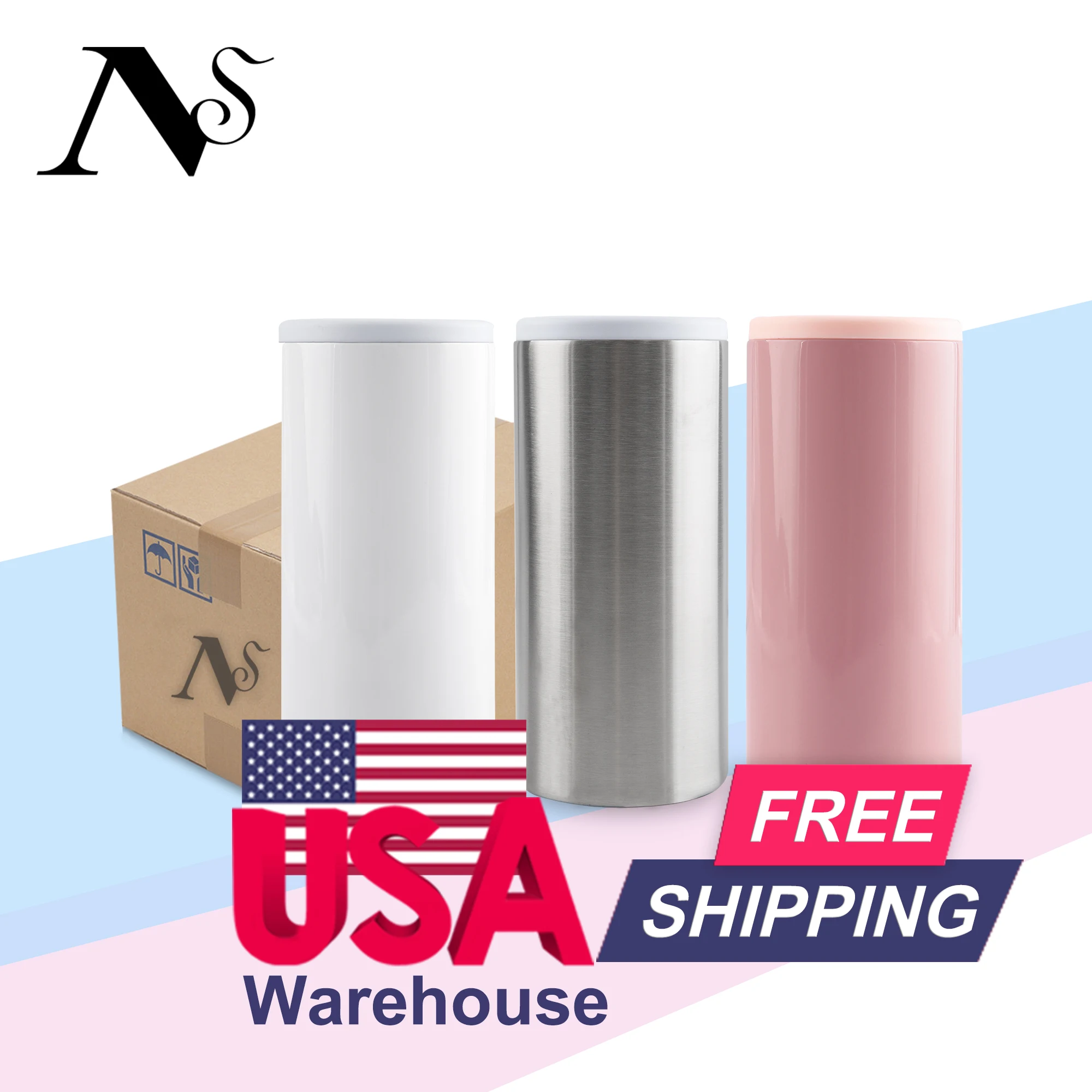 New Fashion Promotional Sublimation Printed Custom Neoprene Can Cooler 330ml slim\/fatty Drink Beer Bottle  Stubby Holder