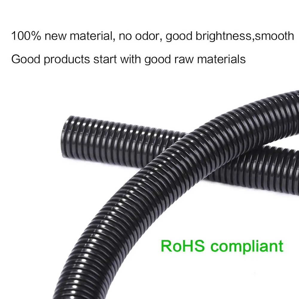 Flexible Insulation plastic tube  car protection Industrial electrical  wire conduit PE/PP/PA plastic corrugated hose pe pipe