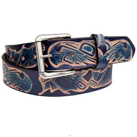 Wholesale Premium Tan Genuine Leather Belt for Men Custom Logo Hand Tooled Western Cowboy Style Brass Buckle Low Price Jeans Use