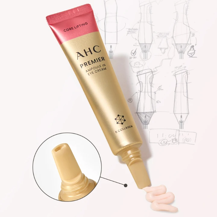 Korea Wholesale AHC Ampoule in Core Lifting Eye Cream  Brightening Anti Aging Moisturizing  Alleviate dark circles