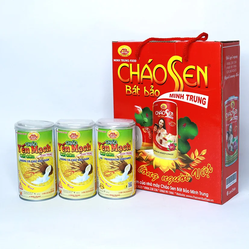 Instant Soup - Canned Oats Grain Instant Porridge with Coconut Milk (No preservative) from Vietnam