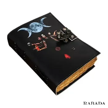 Moon Goddess Witchcraft Potter Gifts Gothic Merchandise Vampire Diaries Spell Leather Journal Writing Notebook Deckle Edge Pap