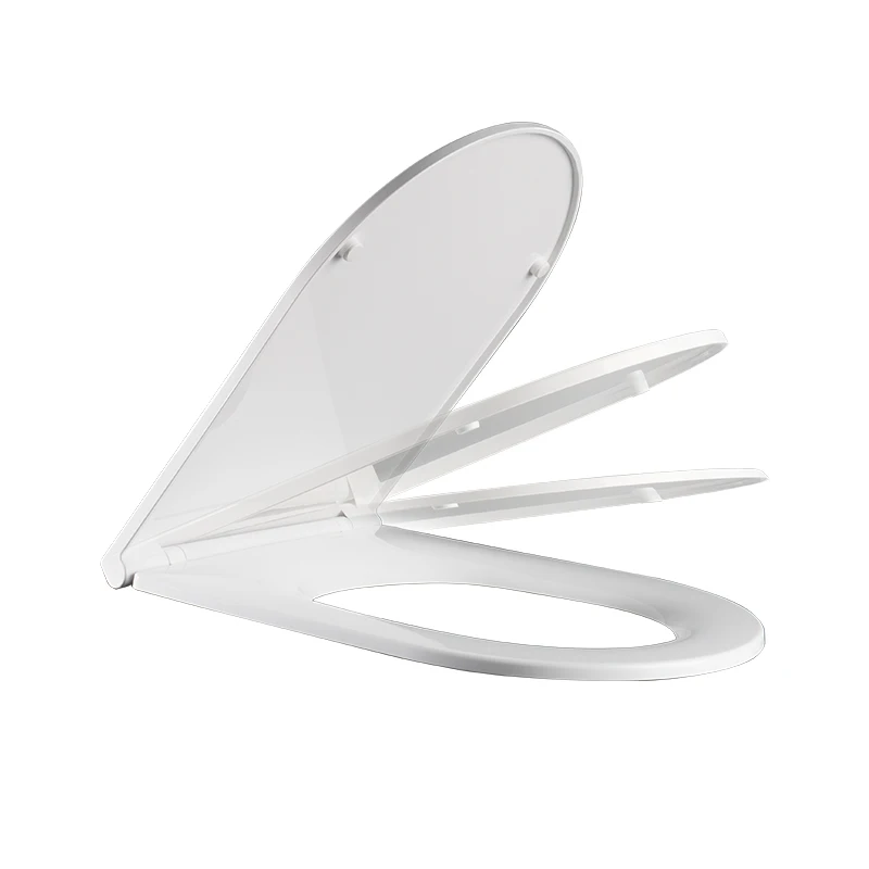 Family Adult And Kid Seat Toilet Soft Close White Quick Release PP Toilet Seat