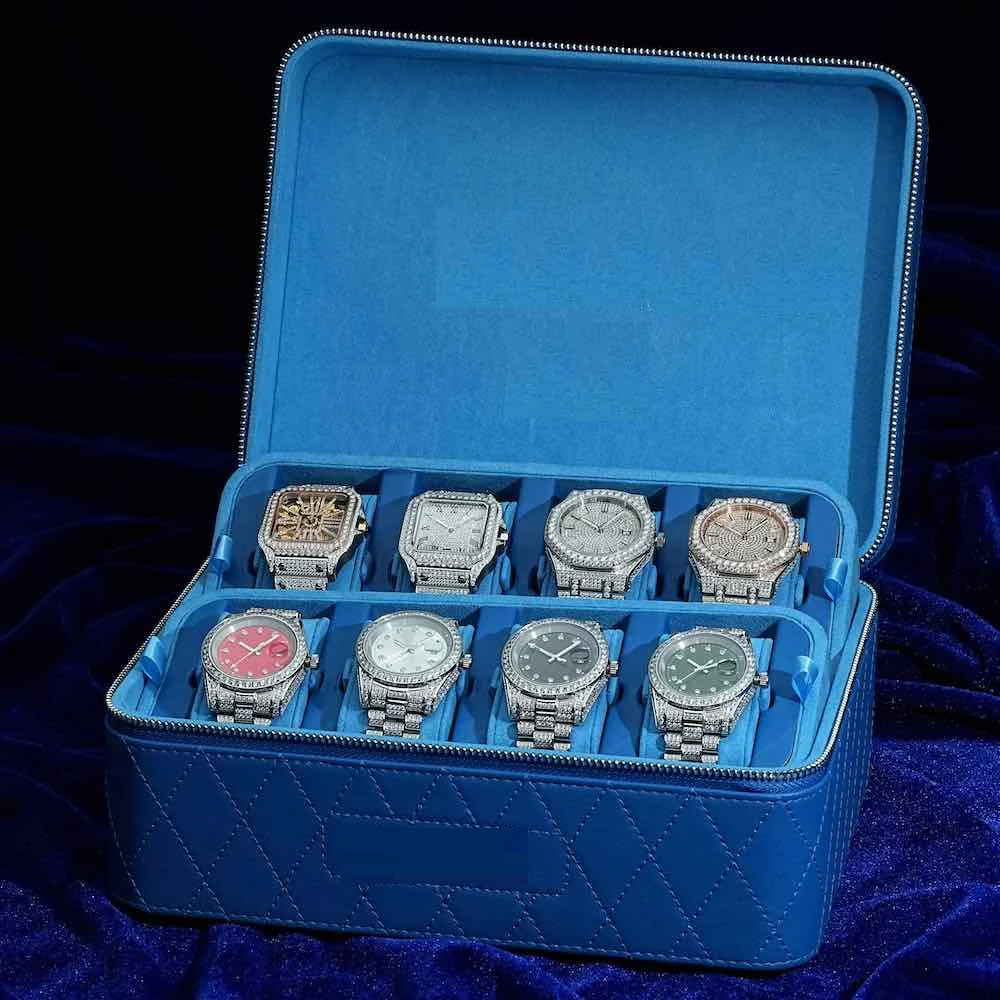 Latest Design Luxury Automatic Watch Fine Jewelry With Green Dial  Diamonds Hand Studded Watch For Male & Female