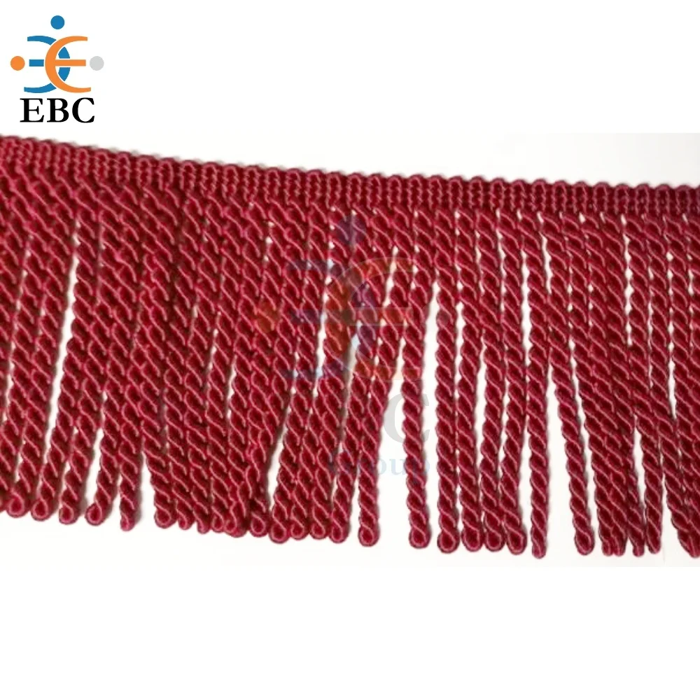 OEM Gold Silk Fringe Customized Multicolored Silk Fringe Wholesale Silk Fringe for Decoration