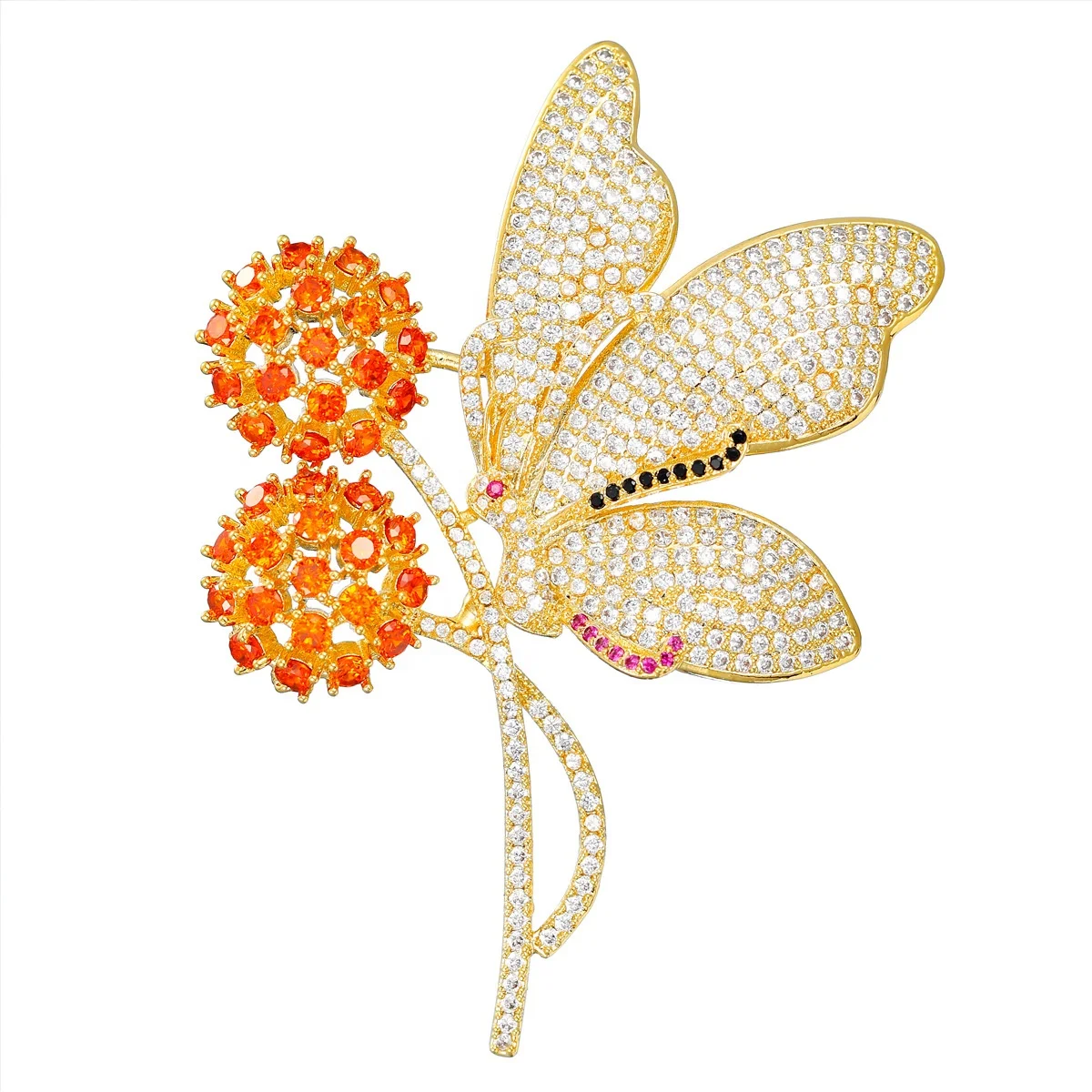 Diamond insert metal badge simulation new design lapel pin factory custom enamel pin