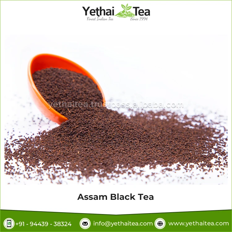 Commercial and Home Usage 100% Natural & Organic CTC Assam Black Tea Granule Loose Leaf Tea Powder at Low Price