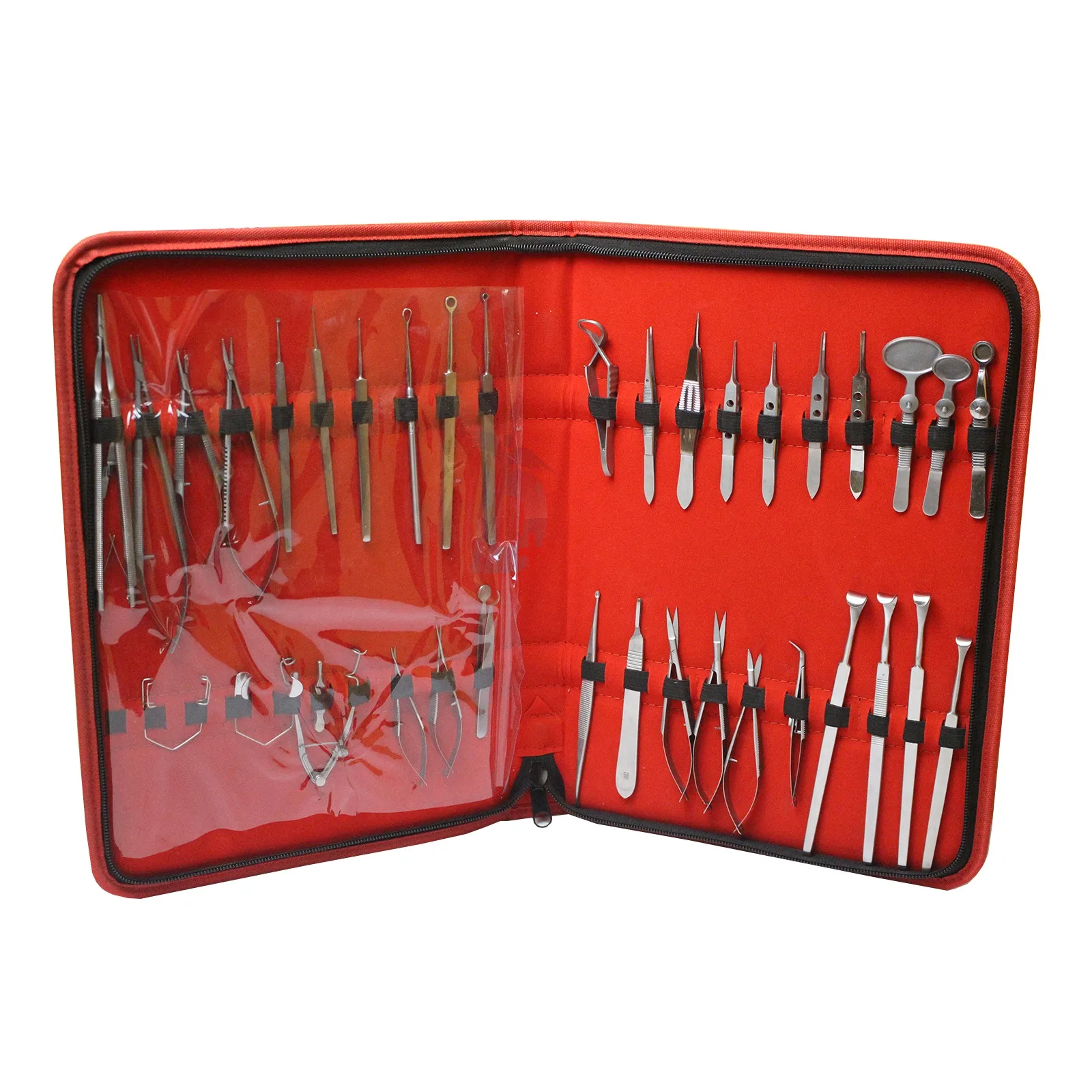 Set of 46 PCs Ophthalmic Eye Micro Surgery Surgical Instruments Set with Pouch