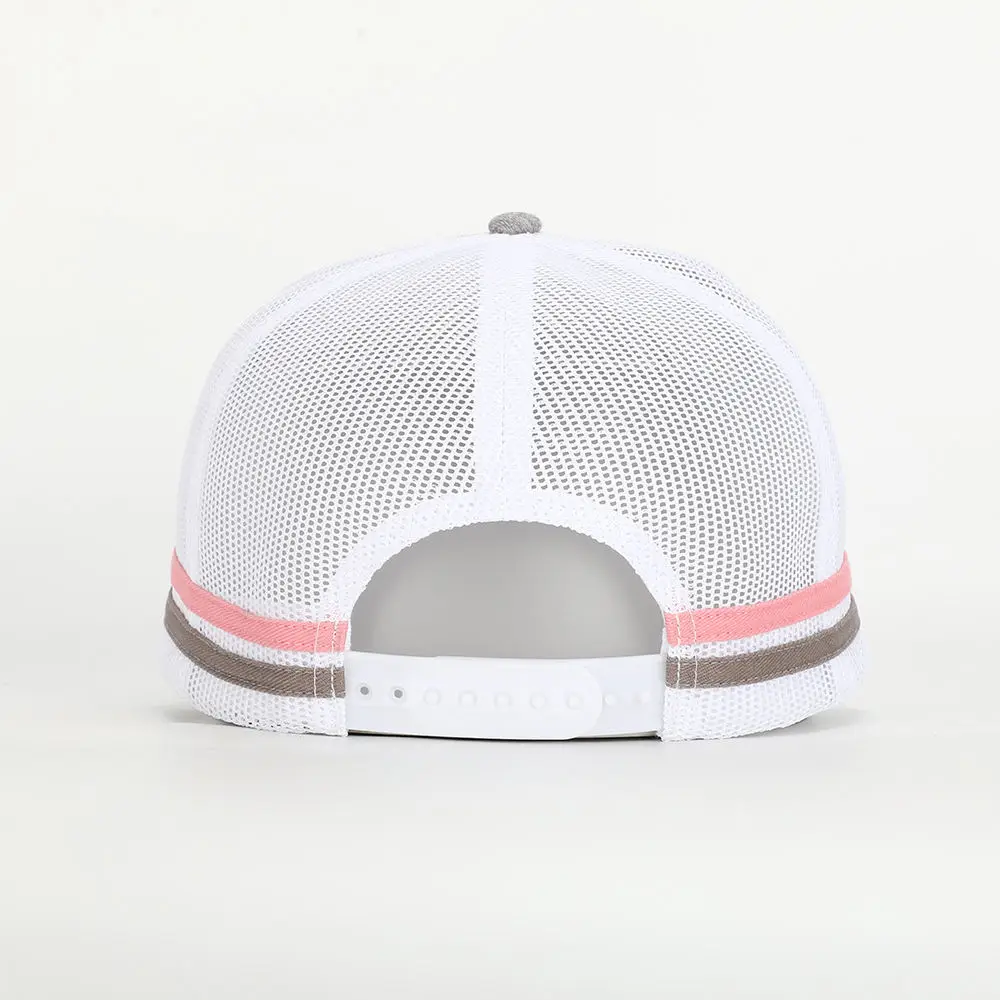 Wholesale 5 Panel Logo Patch Golf Hat 100% Cotton Mesh Canvas Casual out Door Baseball Sport Cap Truck Driver Cap