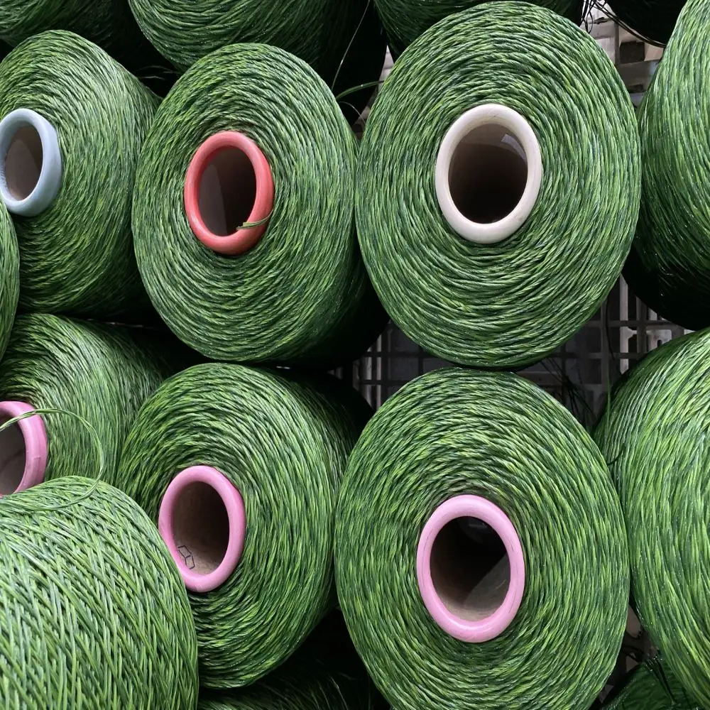Aritificial Pe Yarn Professional Team Grass 100% Polyester Green Load Container From Vietnam Trading