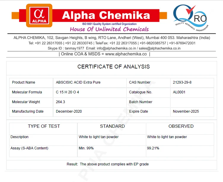 ABSCISIC ACID 98% Extra Pure