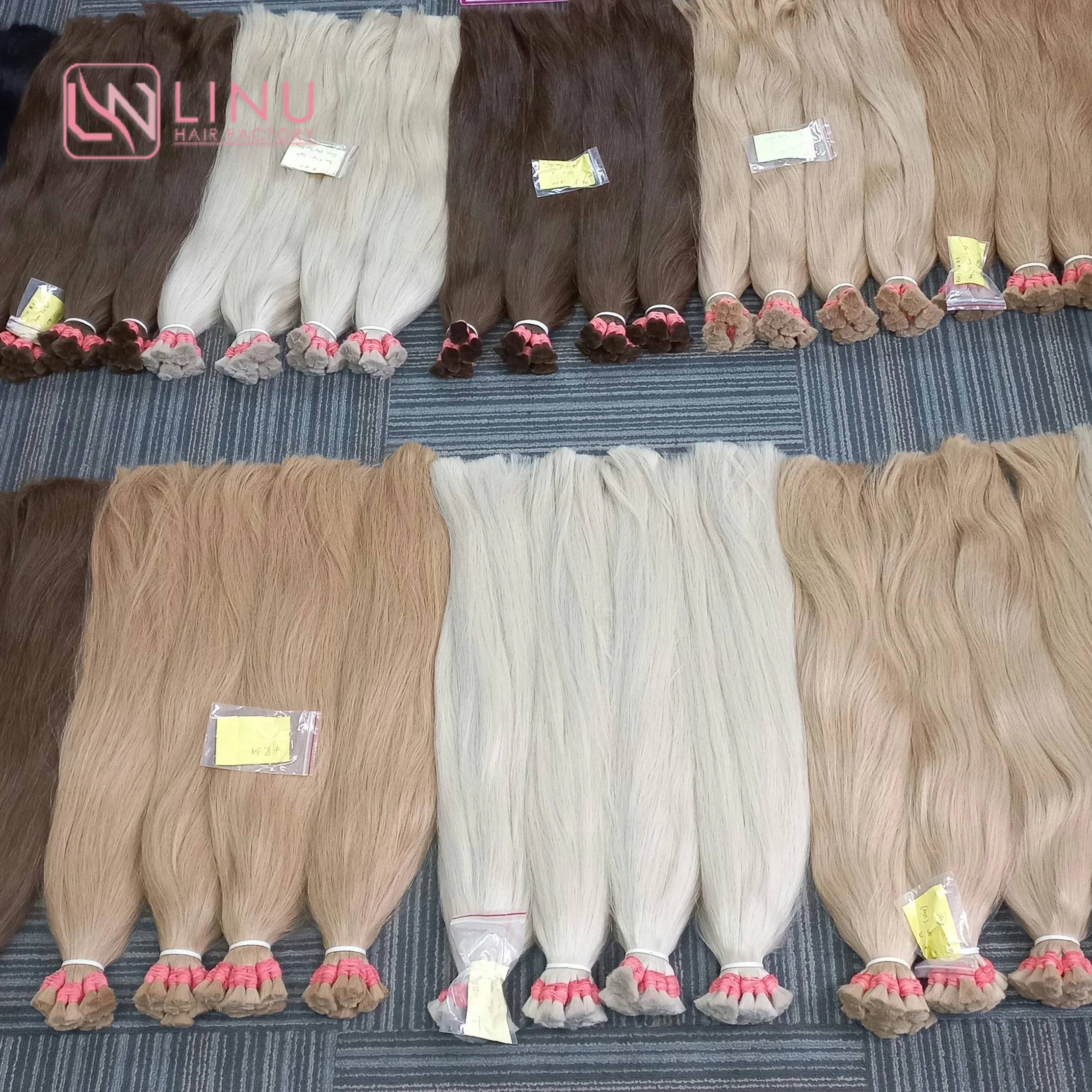 Vietnam Hair Star No Tangle No Shed Dyeable 100% Virgin Natural Color Bulk Hair Human Hair Extention