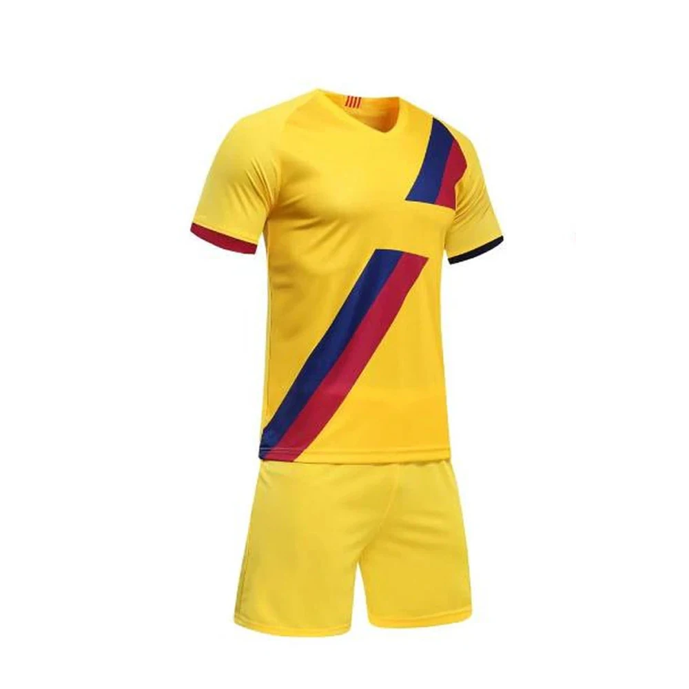 Factory Price Men Sports Wear Soccer Uniform High Quality Cheap Soccer Jersey 100% Polyester Club Soccer Uniform Sets
