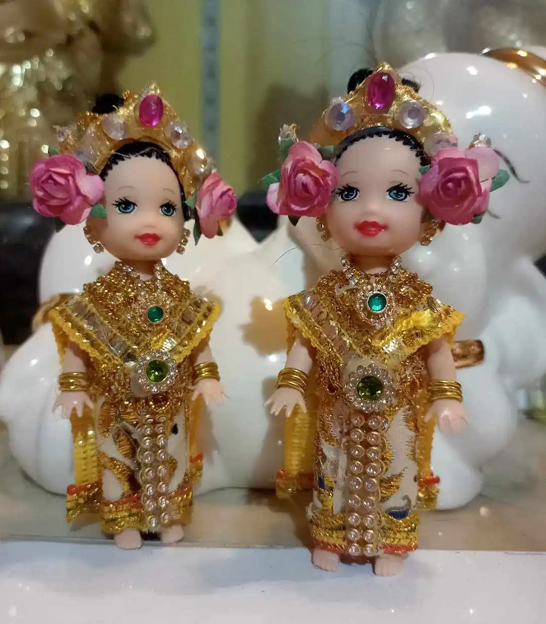 Best Seller Mini Girl in Thai Classical Dance Dress Creative Home Decor Table Decoration & Accessories