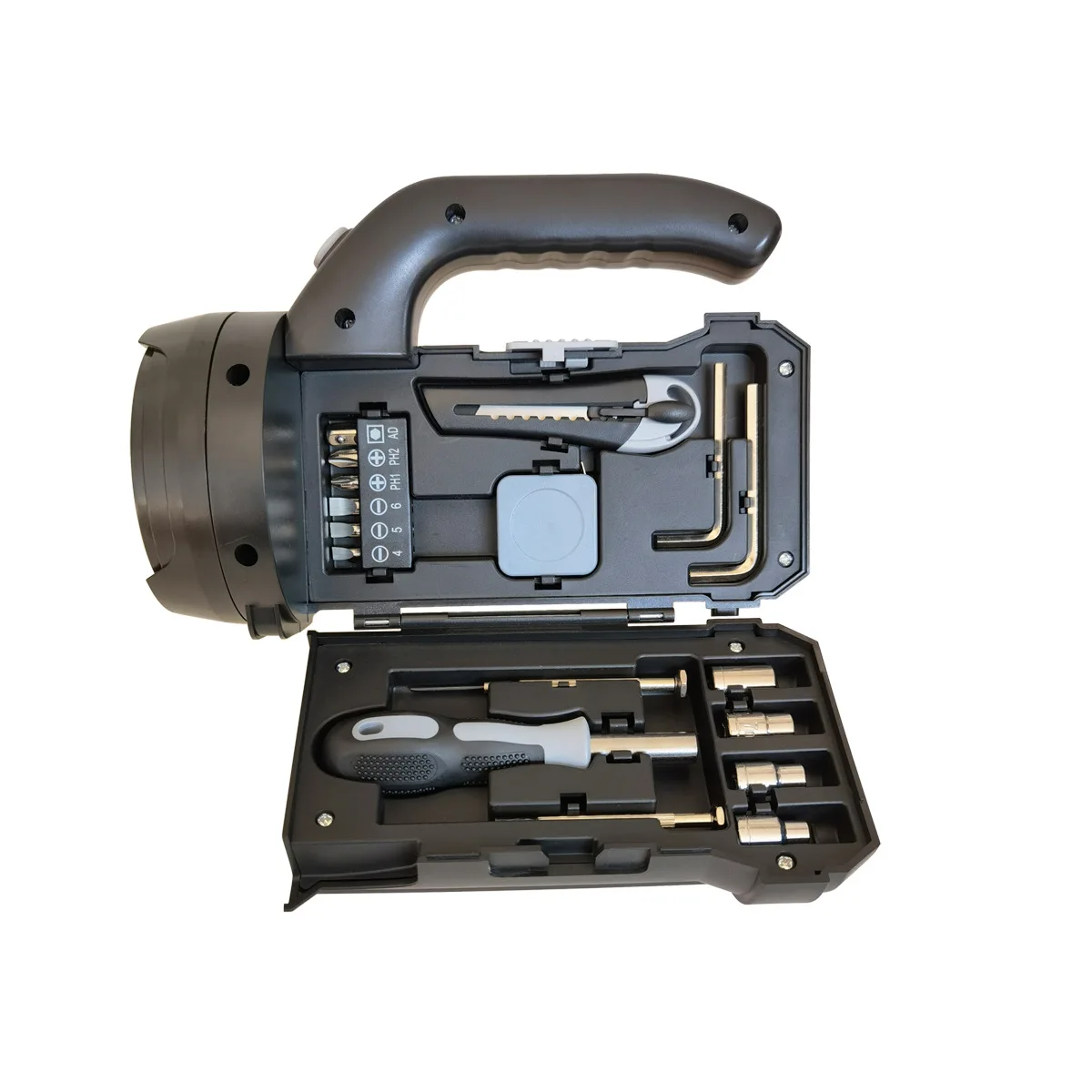 Outdoor Working Light Shape Tools Gifts Socket Set With Power Handle Adapter Socket Bits Cutter Spinner Handle Socket Set