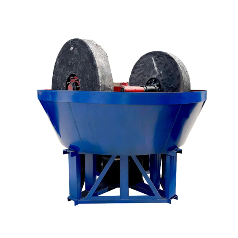 Durable wet pan mill for gold ore two roller/3 rollers 1000/1200/1400/1500 pan mill
